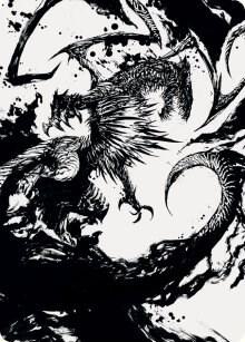 Skithiryx, the Blight Dragon Art Card [March of the Machine Art Series]