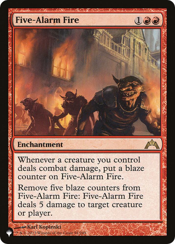 Five-Alarm Fire [The List]