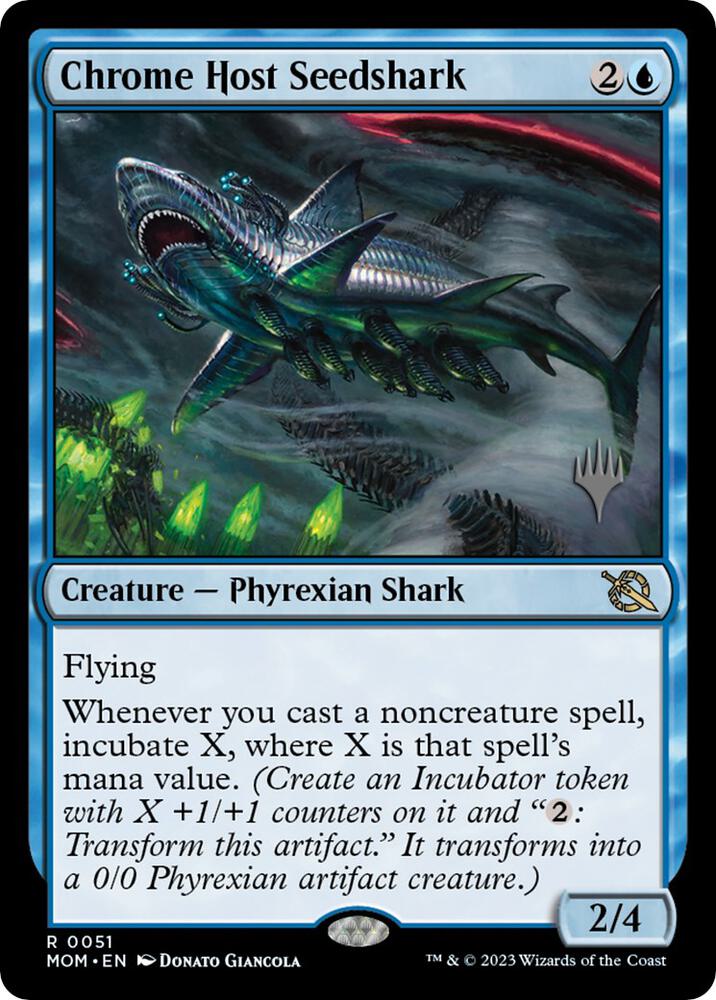 Chrome Host Seedshark (Promo Pack) [March of the Machine Promos]