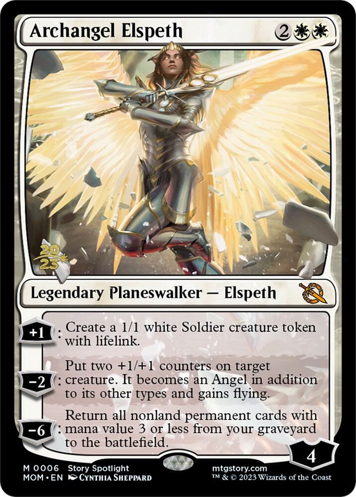 Archangel Elspeth [March of the Machine Prerelease Promos]