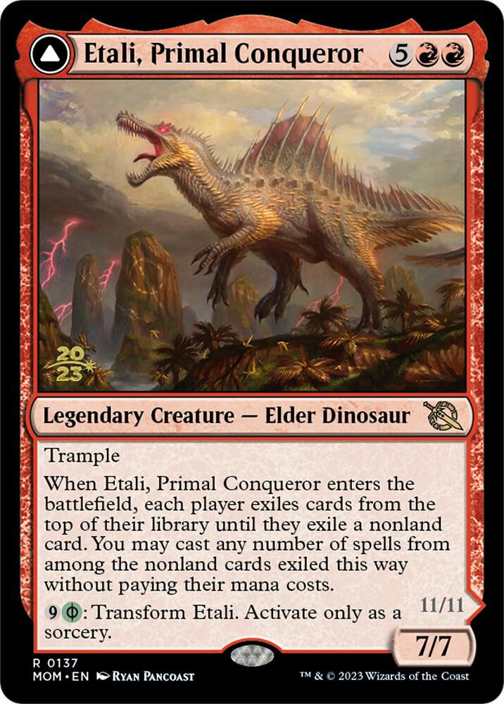 Etali, Primal Conqueror // Etali, Primal Sickness [March of the Machine Prerelease Promos]