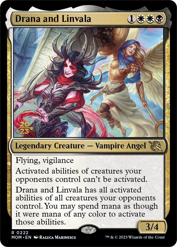 Drana and Linvala [March of the Machine Prerelease Promos]