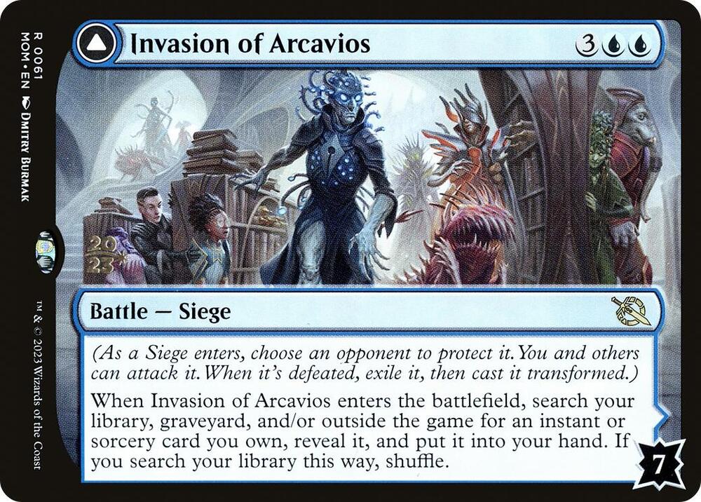 Invasion of Arcavios // Invocation of the Founders [March of the Machine Prerelease Promos]