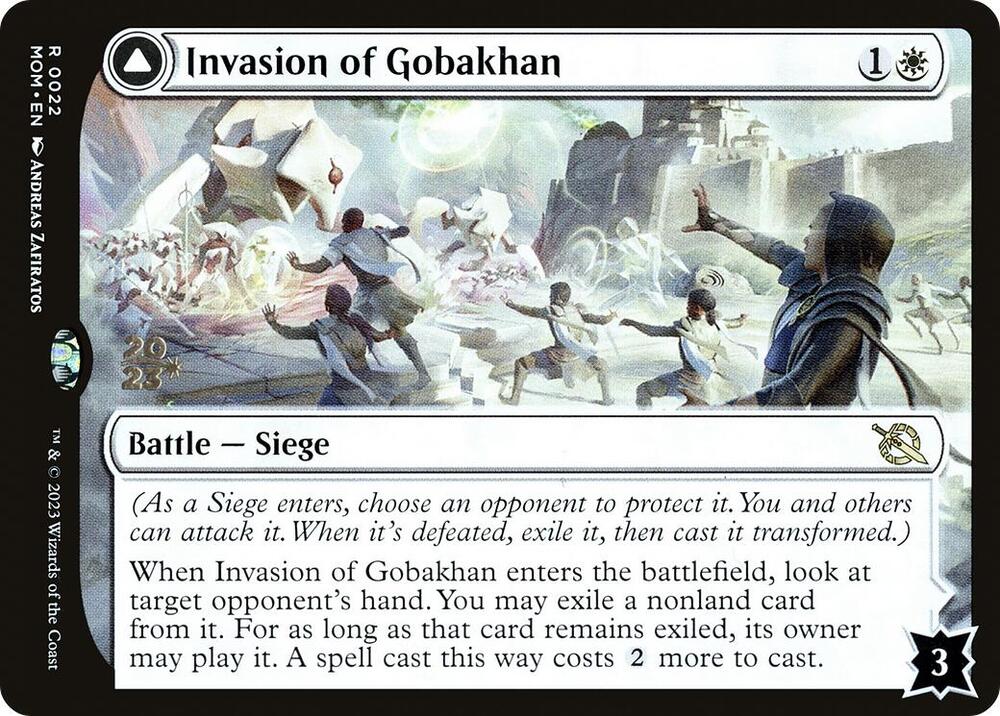 Invasion of Gobakhan // Lightshield Array [March of the Machine Prerelease Promos]