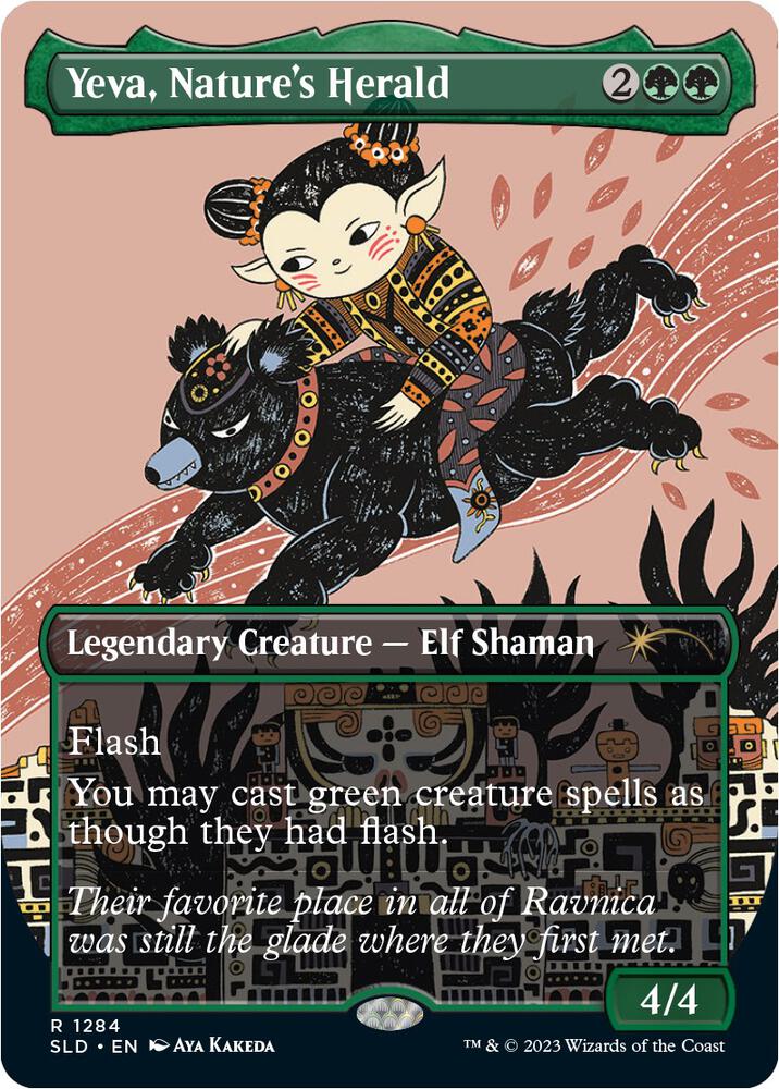 Yeva, Nature's Herald (Borderless) [Secret Lair Drop Series]