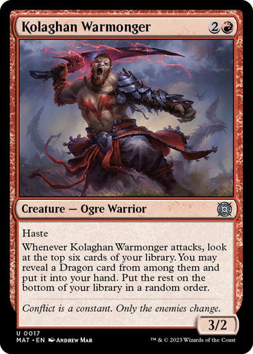 Kolaghan Warmonger [March of the Machine: The Aftermath]