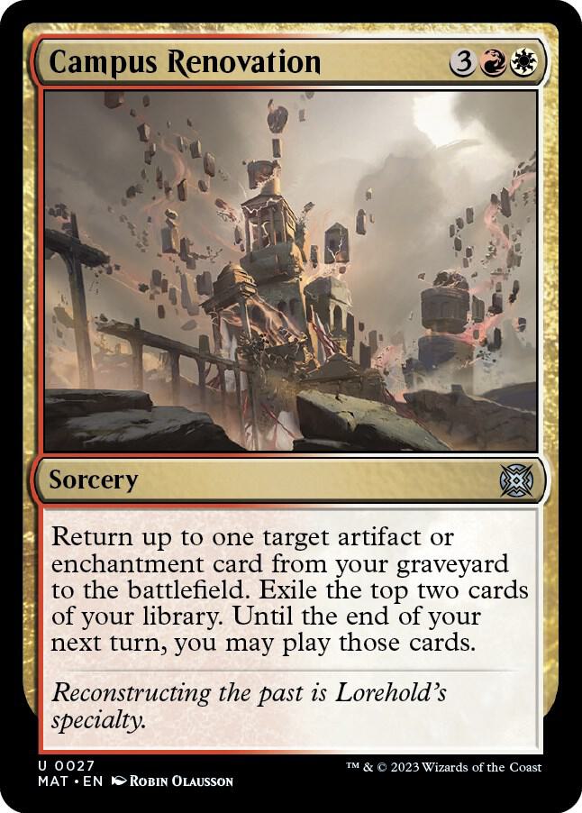Campus Renovation [March of the Machine: The Aftermath]