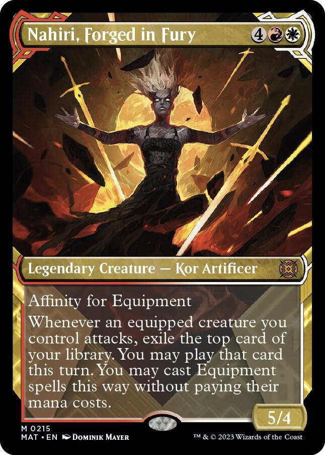 Nahiri, Forged in Fury (Showcase Halo Foil) [March of the Machine: The Aftermath]