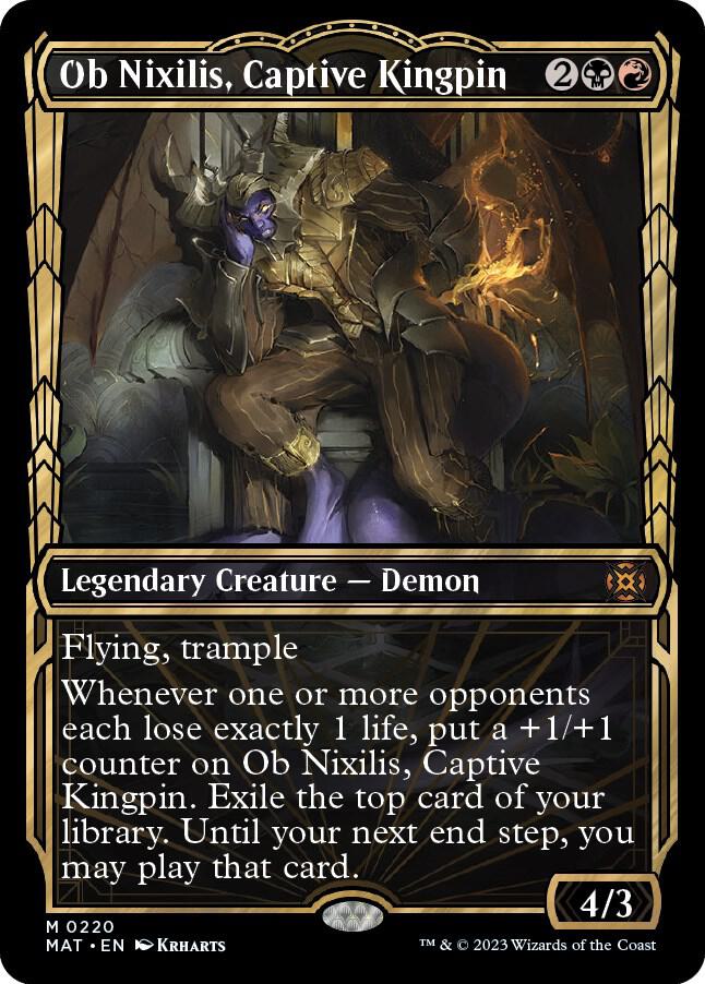 Ob Nixilis, Captive Kingpin (Showcase Halo Foil) [March of the Machine: The Aftermath]