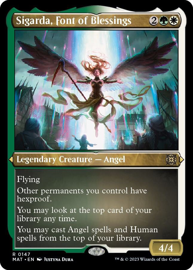 Sigarda, Font of Blessings (Foil Etched) [March of the Machine: The Aftermath]
