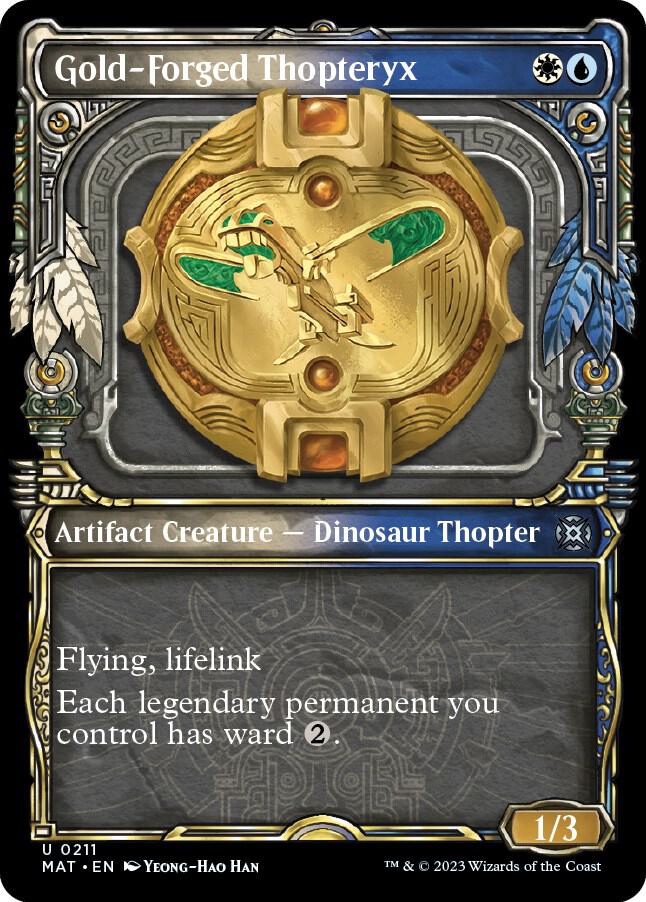 Gold-Forged Thopteryx (Showcase Halo Foil) [March of the Machine: The Aftermath]