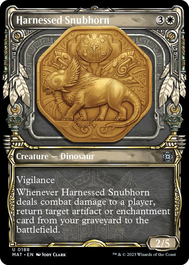 Harnessed Snubhorn (Showcase Halo Foil) [March of the Machine: The Aftermath]