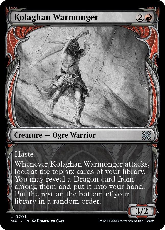 Kolaghan Warmonger (Showcase Halo Foil) [March of the Machine: The Aftermath]