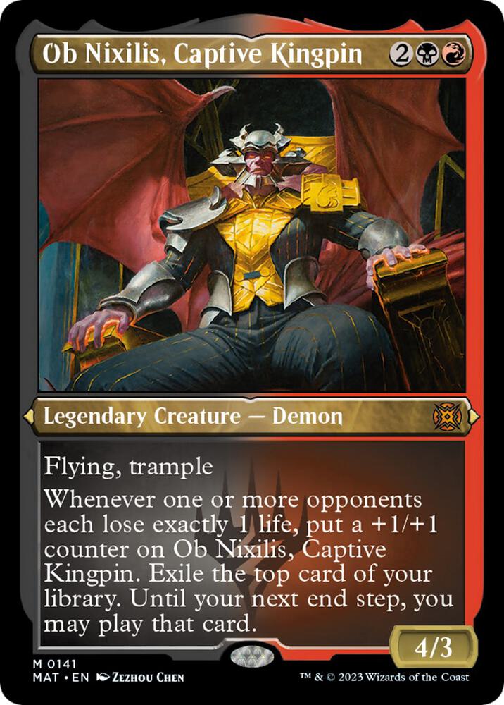 Ob Nixilis, Captive Kingpin (Foil Etched) [March of the Machine: The Aftermath]
