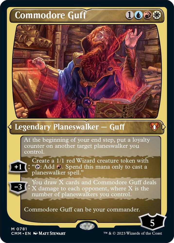 Commodore Guff (Display Commander) (Foil Etched) [Commander Masters]