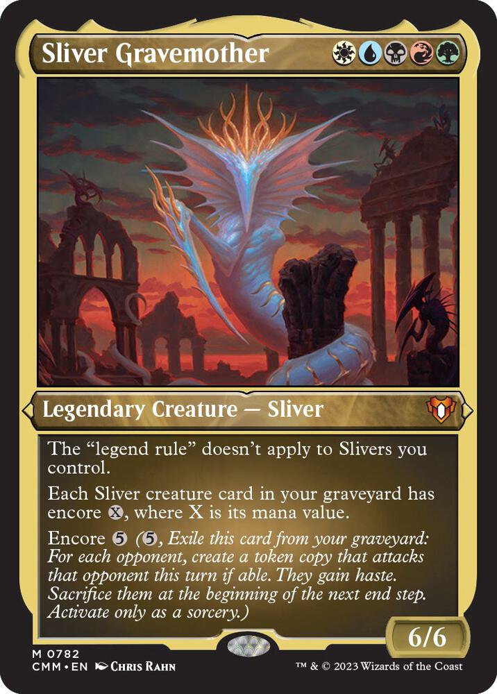 Sliver Gravemother (Display Commander) (Foil Etched) [Commander Masters]