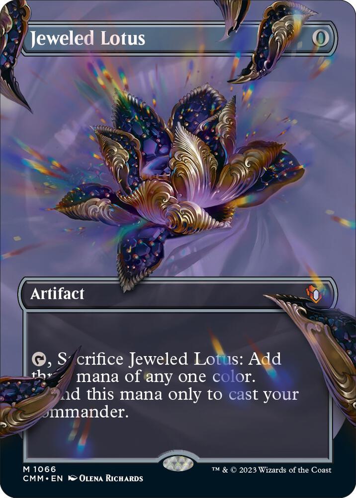 Jeweled Lotus (Borderless Textured Foil Frame Break) [Commander Masters]