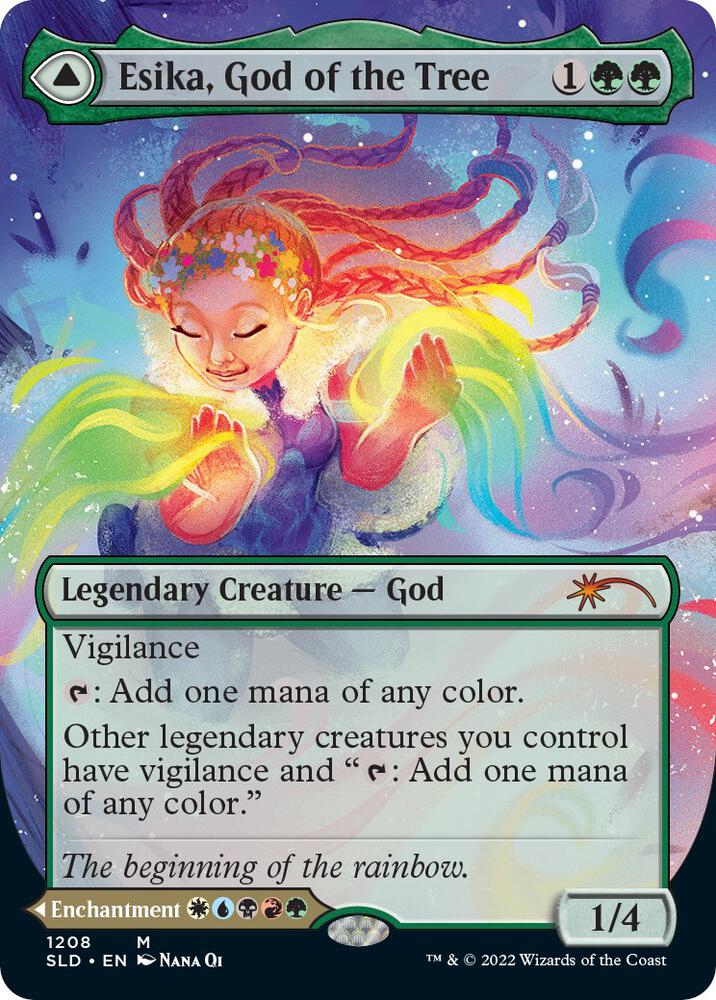 Esika, God of the Tree // The Prismatic Bridge (Display Commander) (Borderless) [Secret Lair: From Cute to Brute]