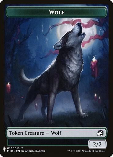 Wolf // Vampire Double-Sided Token [Secret Lair: From Cute to Brute Tokens]