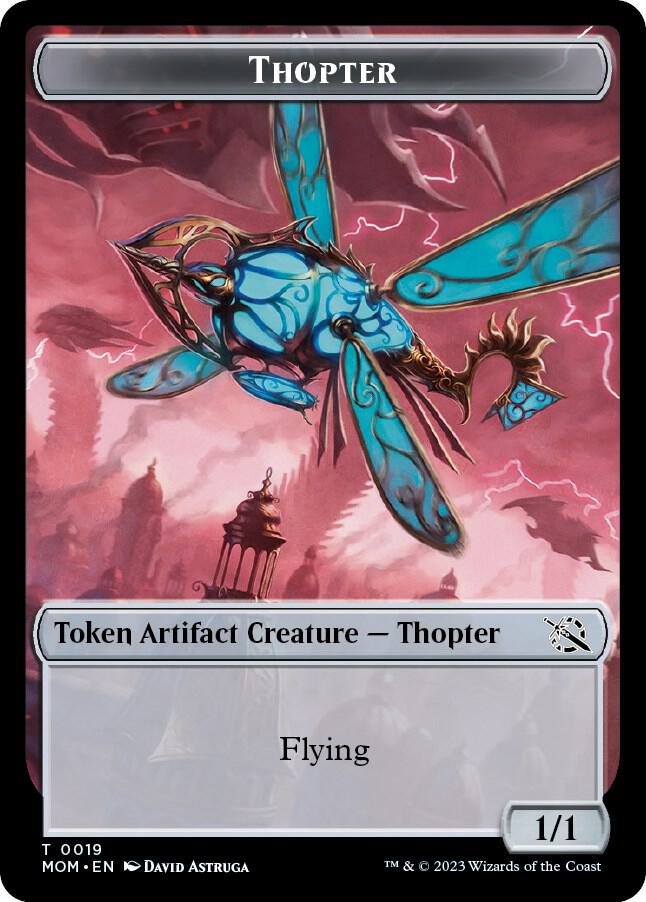 Thopter // Spirit (14) Double-Sided Token [March of the Machine Tokens]