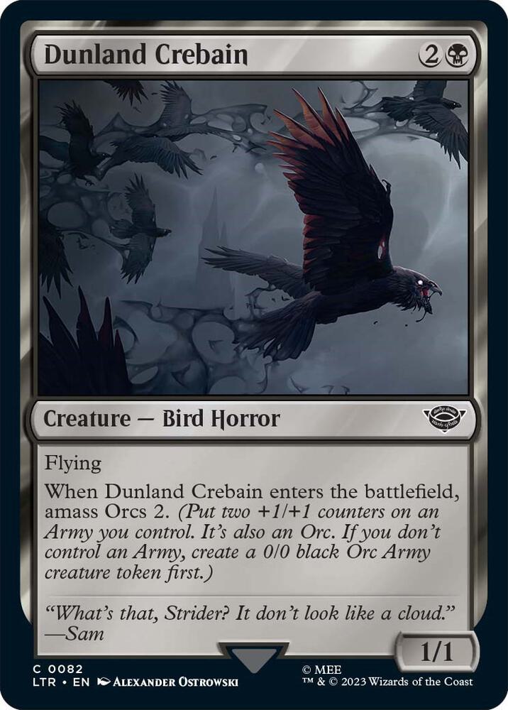 Dunland Crebain [The Lord of the Rings: Tales of Middle-Earth]