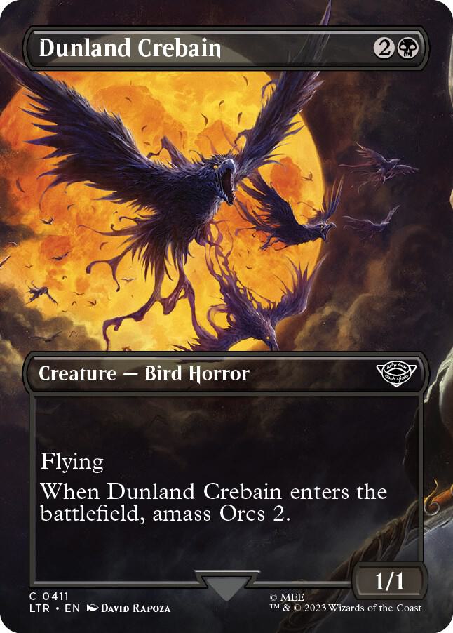 Dunland Crebain (Borderless Alternate Art) [The Lord of the Rings: Tales of Middle-Earth]