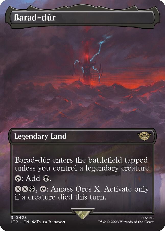 Barad-dur (Borderless Alternate Art) (425) [The Lord of the Rings: Tales of Middle-Earth]