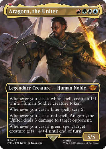 Aragorn, the Uniter (Borderless Alternate Art) [The Lord of the Rings: Tales of Middle-Earth]