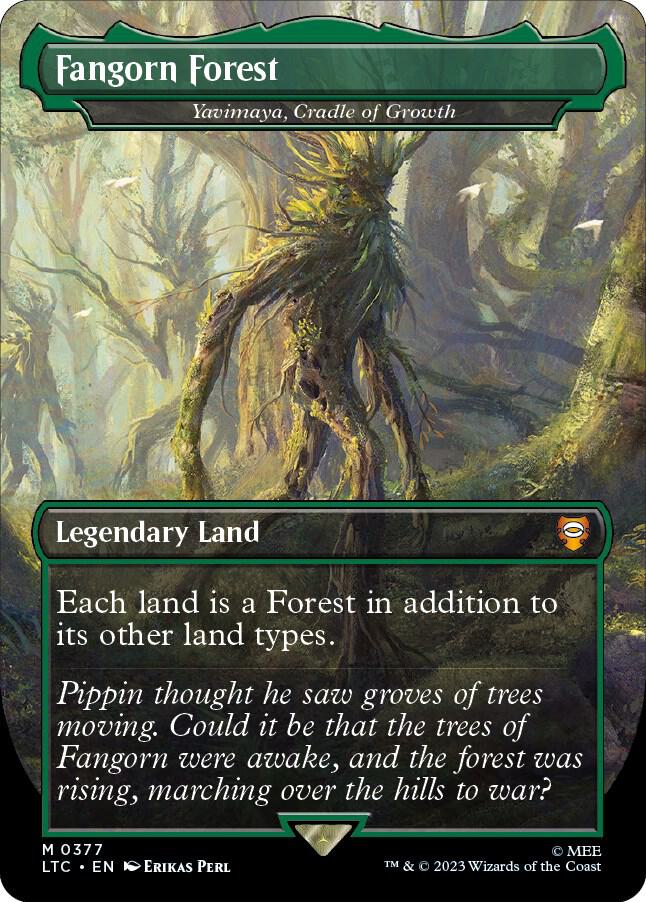 Fangorn Forest - Yavimaya, Cradle of Growth (Borderless) [The Lord of the Rings: Tales of Middle-Earth Commander]