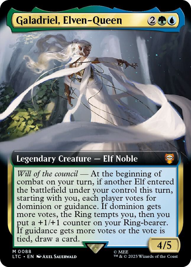 Galadriel, Elven-Queen (Extended Art) [The Lord of the Rings: Tales of Middle-Earth Commander]