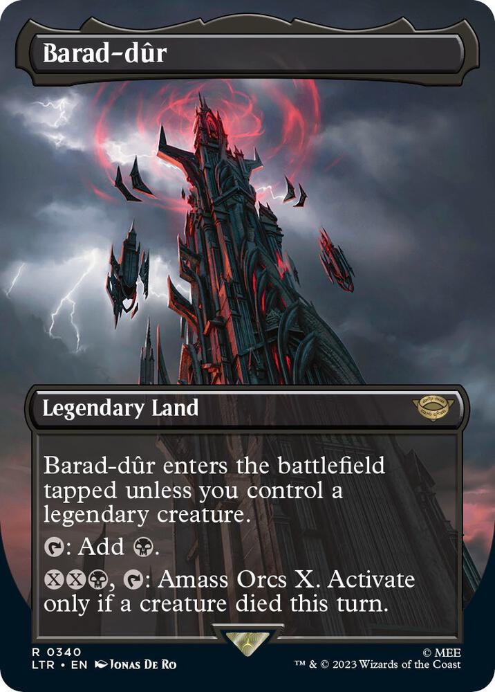 Barad-dur (Borderless Alternate Art) (340) [The Lord of the Rings: Tales of Middle-Earth]