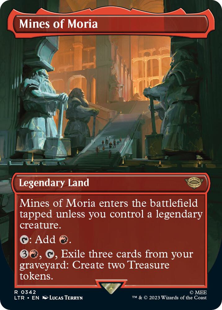 Mines of Moria (Borderless Alternate Art) (342) [The Lord of the Rings: Tales of Middle-Earth]
