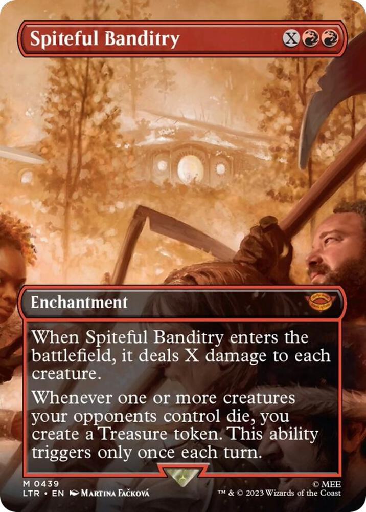Spiteful Banditry (Borderless Alternate Art) [The Lord of the Rings: Tales of Middle-Earth]