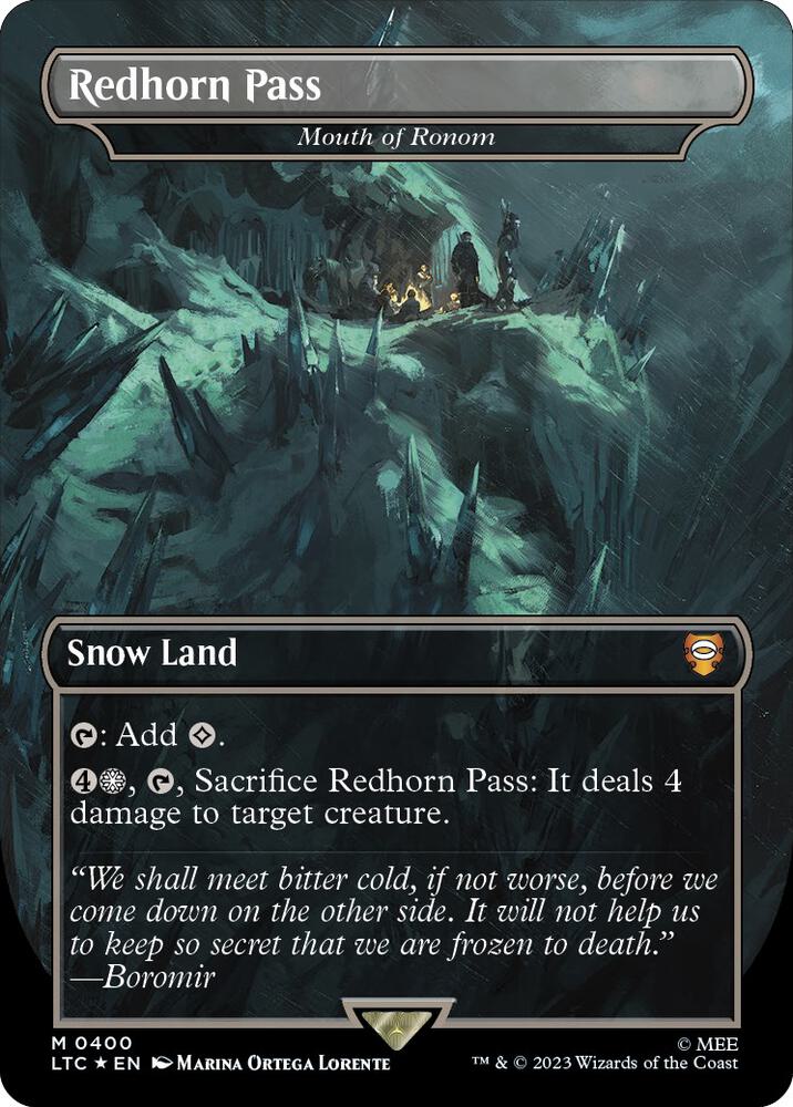 Redhorn Pass - Mouth of Ronom (Surge Foil Realms and Relics) [The Lord of the Rings: Tales of Middle-Earth Commander]