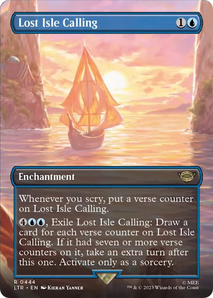 Lost Isle Calling (Borderless Alternate Art) [The Lord of the Rings: Tales of Middle-Earth]
