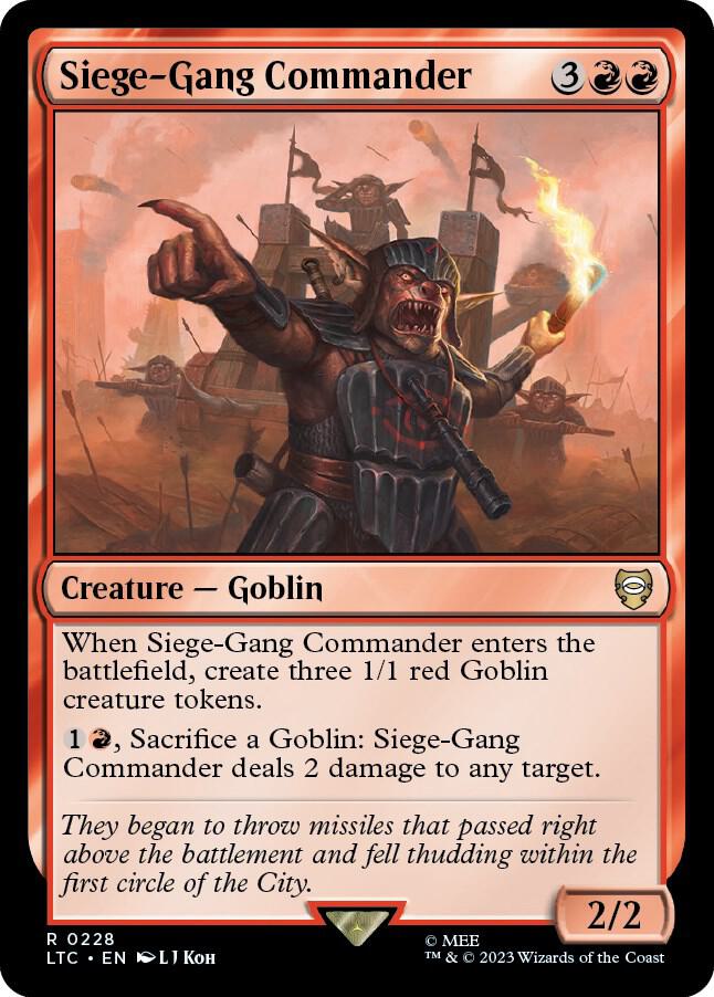 Siege-Gang Commander [The Lord of the Rings: Tales of Middle-Earth Commander]