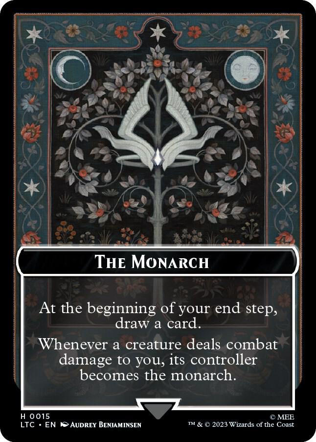 The Monarch // Treasure Double-Sided Token [The Lord of the Rings: Tales of Middle-Earth Commander Tokens]