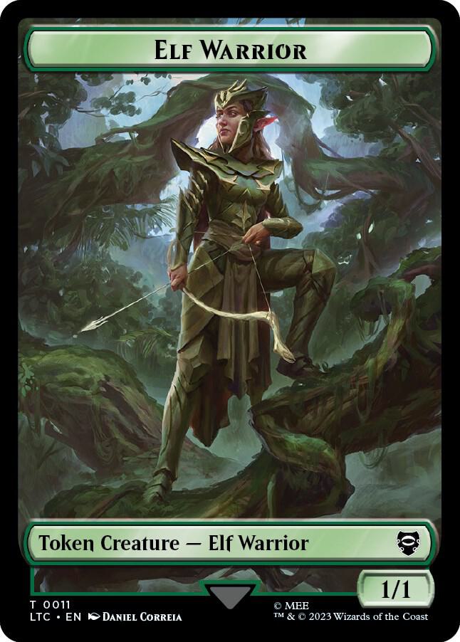 Elf Warrior // Insect Double Sided Token [The Lord of the Rings: Tales of Middle-Earth Commander Tokens]
