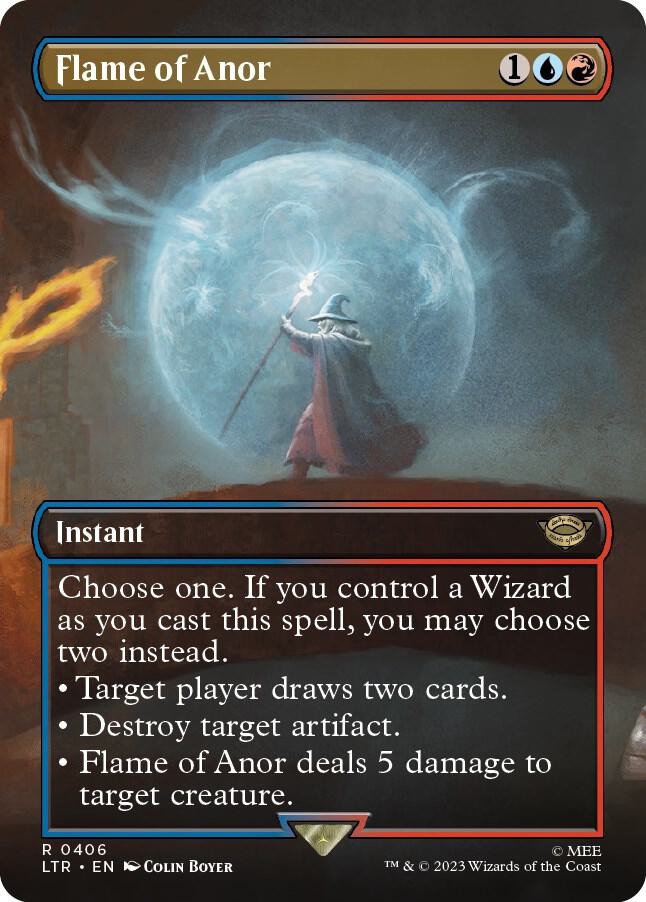 Flame of Anor (Borderless Alternate Art) [The Lord of the Rings: Tales of Middle-Earth]