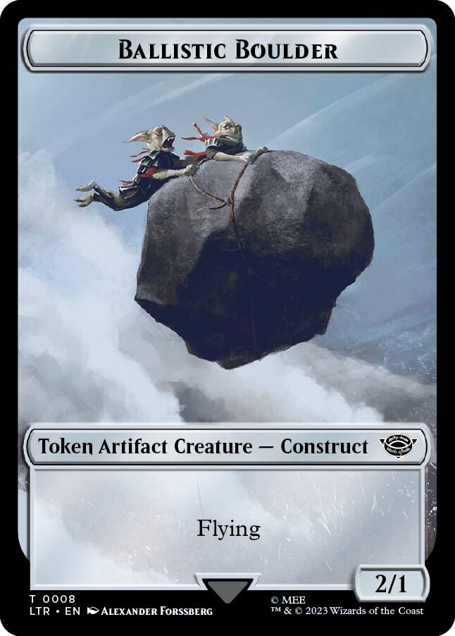 Ballistic Boulder // Food Token (11) Double-Sided Token [The Lord of the Rings: Tales of Middle-Earth Tokens]