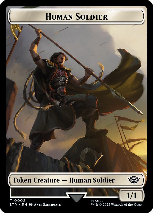 Food (10) // Human Soldier (02) Double-Sided Token [The Lord of the Rings: Tales of Middle-Earth Tokens]