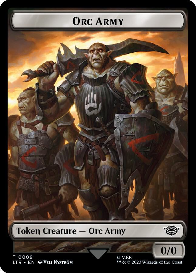 Food (09) // Orc Army (06) Double-Sided Token [The Lord of the Rings: Tales of Middle-Earth Tokens]