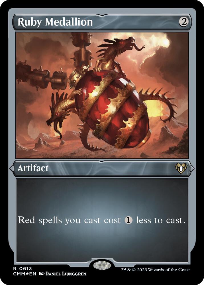Ruby Medallion (Foil Etched) [Commander Masters]