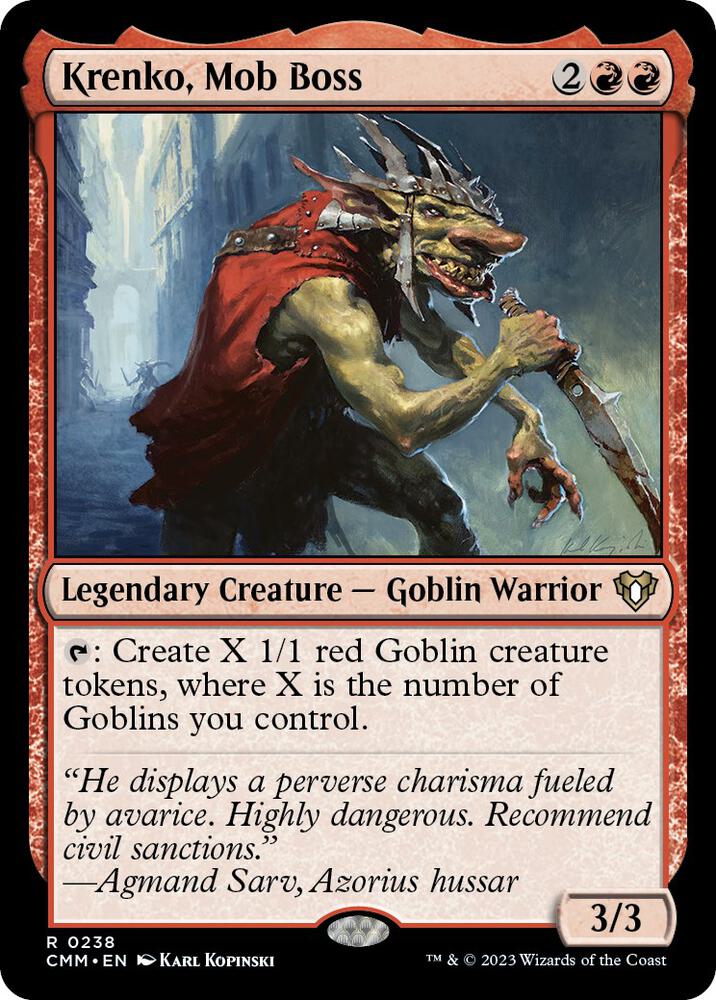 Krenko, Mob Boss [Commander Masters]
