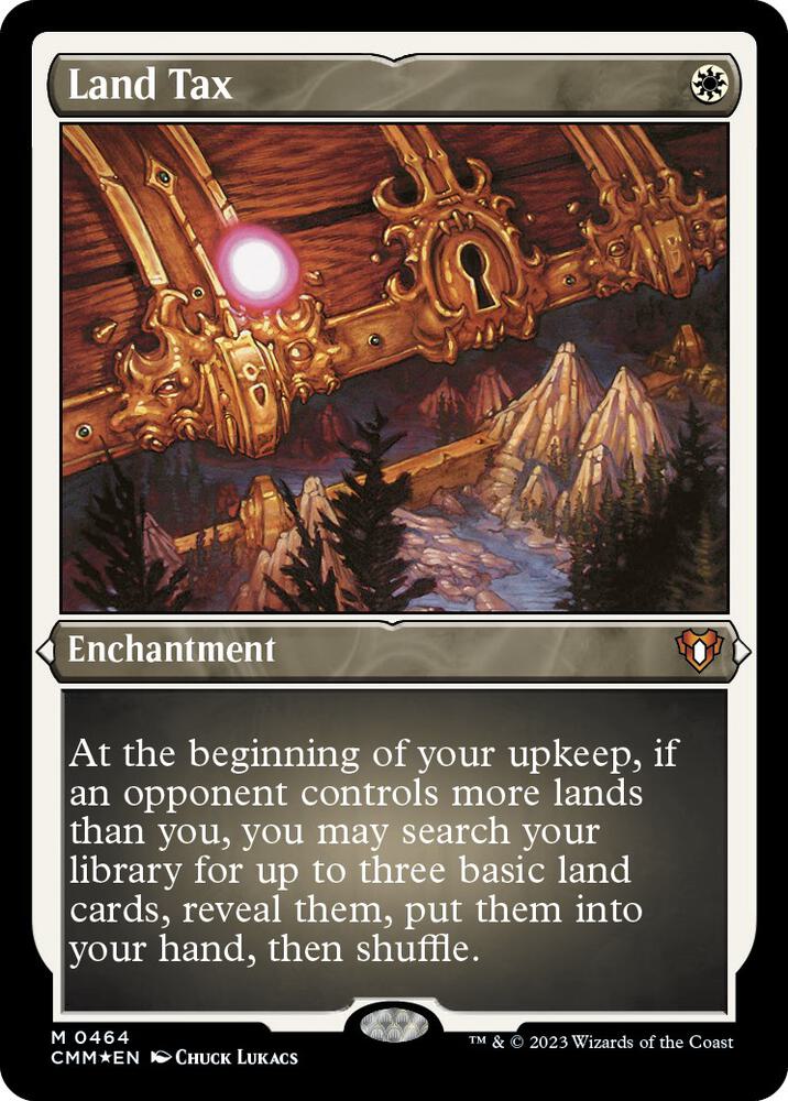 Land Tax (Foil Etched) [Commander Masters]