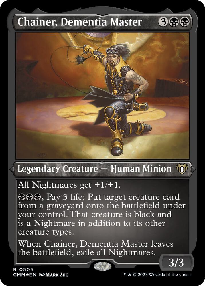 Chainer, Dementia Master (Foil Etched) [Commander Masters]