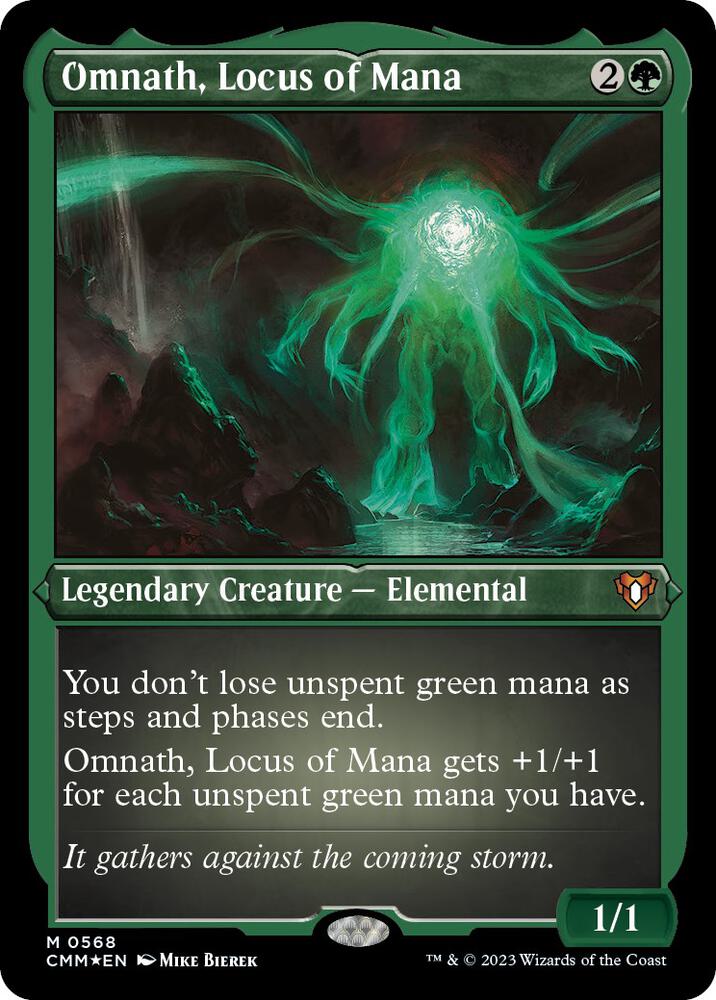 Omnath, Locus of Mana (Foil Etched) [Commander Masters]