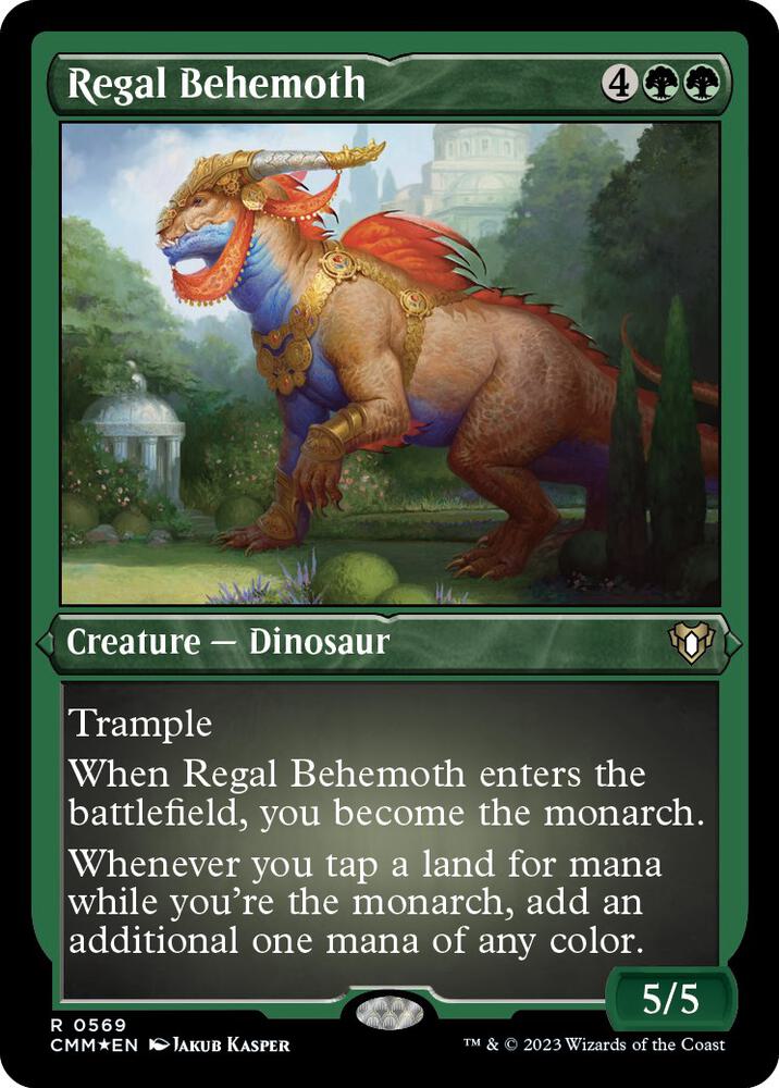 Regal Behemoth (Foil Etched) [Commander Masters]