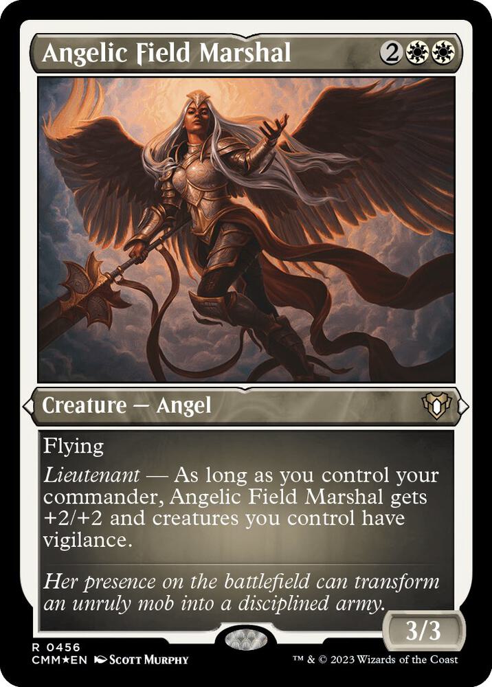 Angelic Field Marshal (Foil Etched) [Commander Masters]