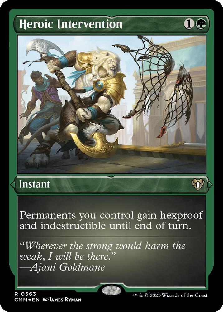 Heroic Intervention (Foil Etched) [Commander Masters]
